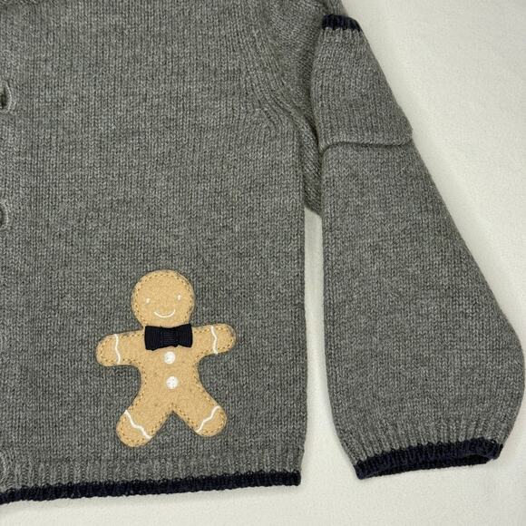 Janie & Jack Baby Cardigan Sweater 12–18 Months Cotton Wool Soft Holiday Classic - Picture 4 of 14